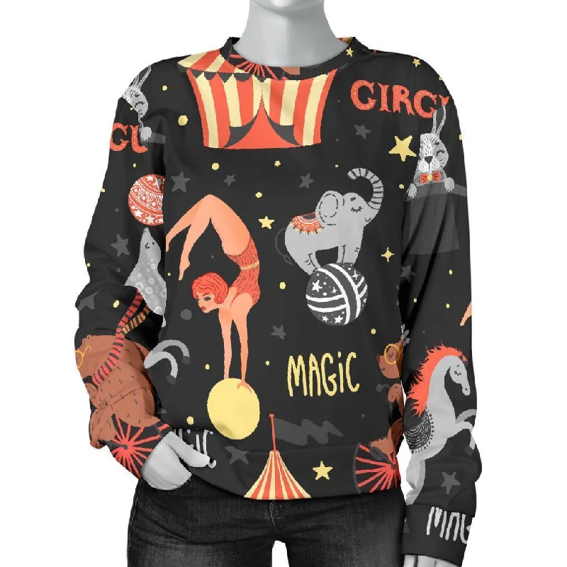 Pattern Print Circus Women's Sweatshirt