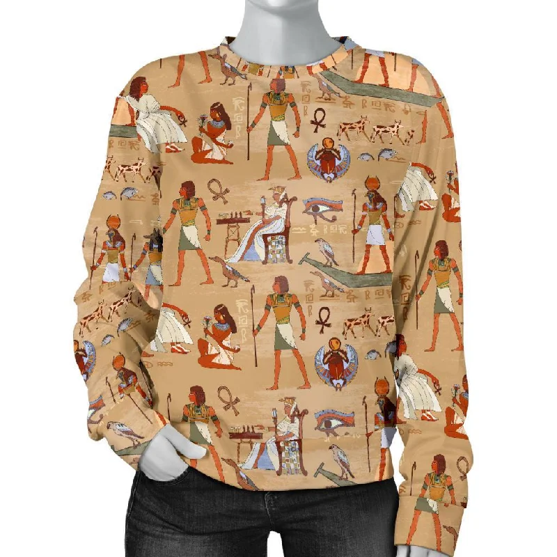 Pattern Print Egyptian Women's Sweatshirt