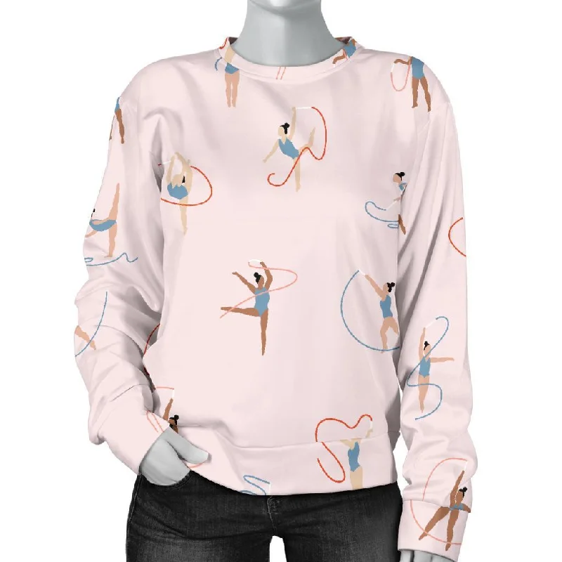 Pattern Print Gymnastics Women's Sweatshirt