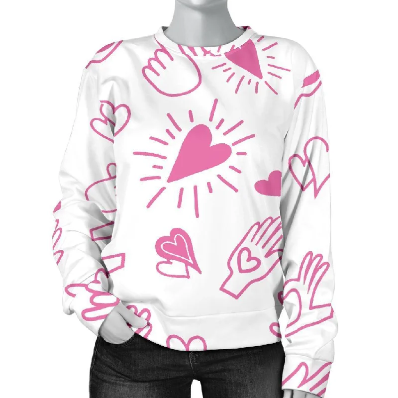 Pattern Print Sign Language Women's Sweatshirt