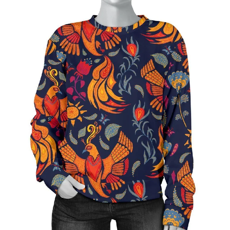 Phoenix Pattern Print Women's Sweatshirt