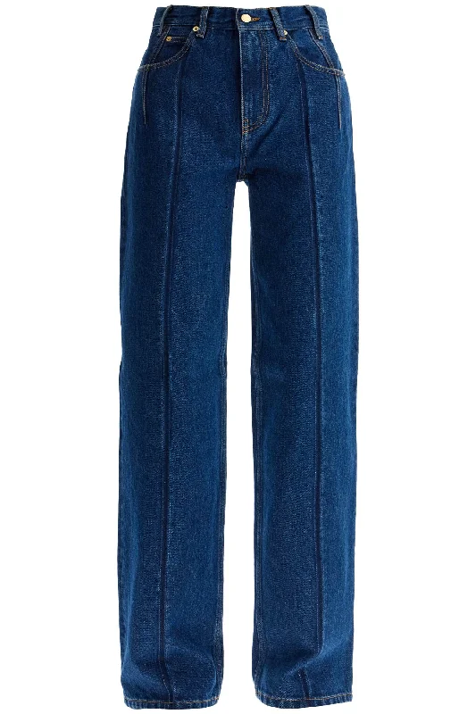 "lu Jeans With Pleated Effect  - Blue