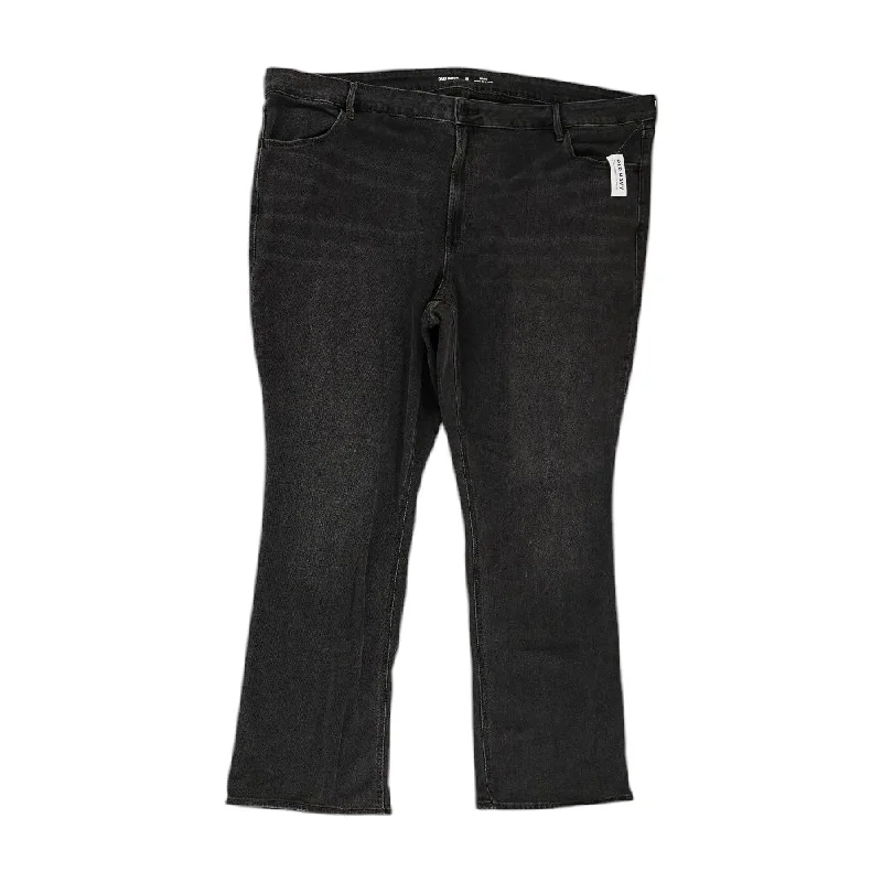 Black Solid Mid Rise Bootcut Jeans