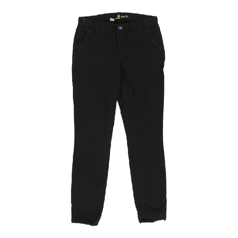 Carhartt Slim Fit Jeans - 30W UK 8 Black Cotton