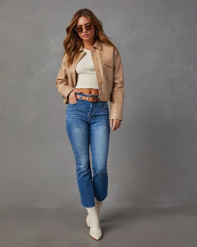 Fowler Cropped High Rise Flare Jeans