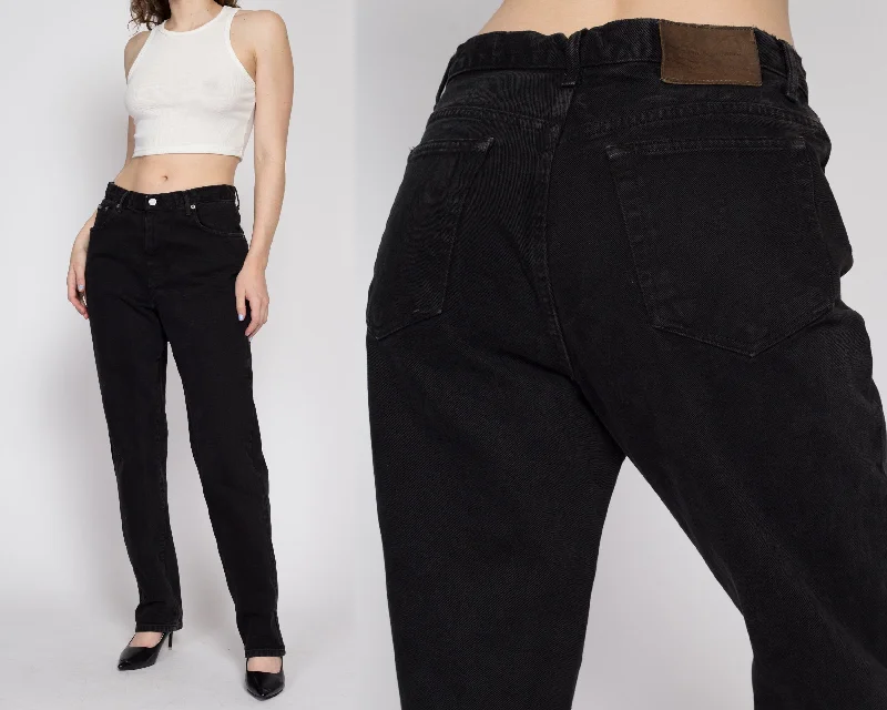 Large 90s Black Calvin Klein High Waisted Jeans 31"