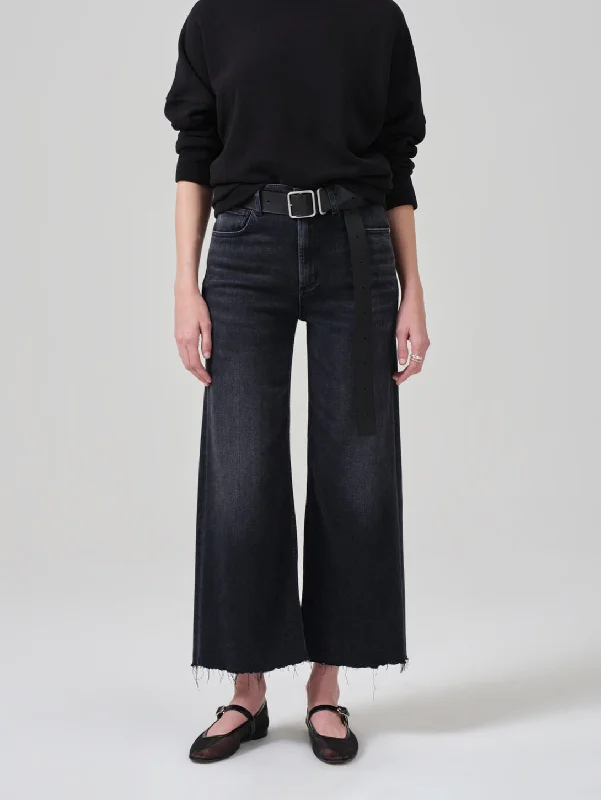 Lyra Wide Leg Crop Jean - Medallion