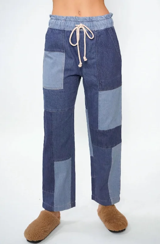 Easy Pant Patchwork In Patchwork Pacific