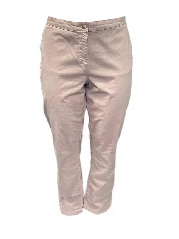 Marina Rinaldi Women's Beige Renata Straight Pants NWT