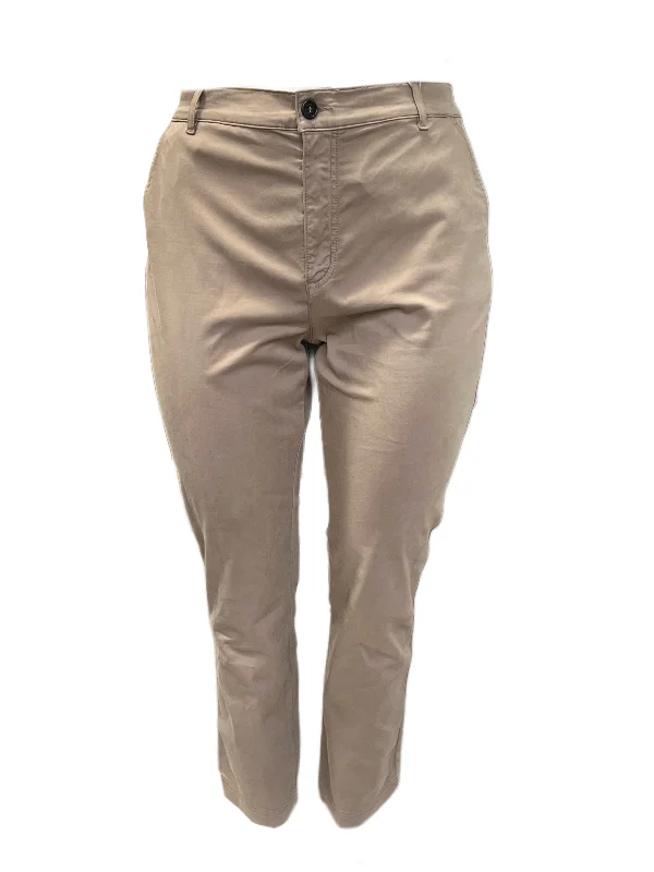 Marina Rinaldi Women's Brown Ragione Skinny Pants NWT