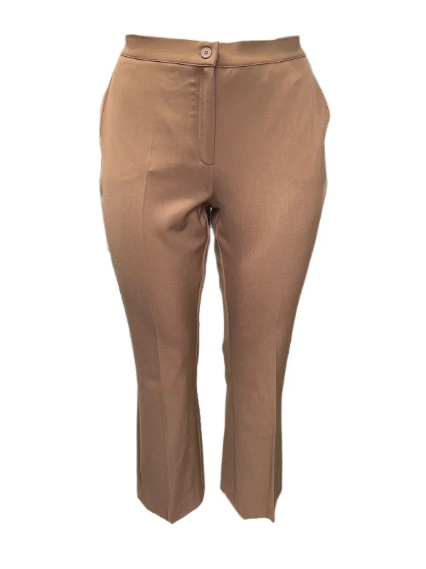 Marina Rinaldi Women's Brown Robin Straight Leg Pants NWT