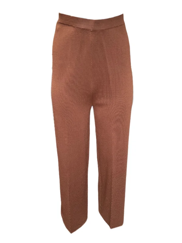 Marina Rinaldi Women's Brown Ubicare Knitted Pants NWT