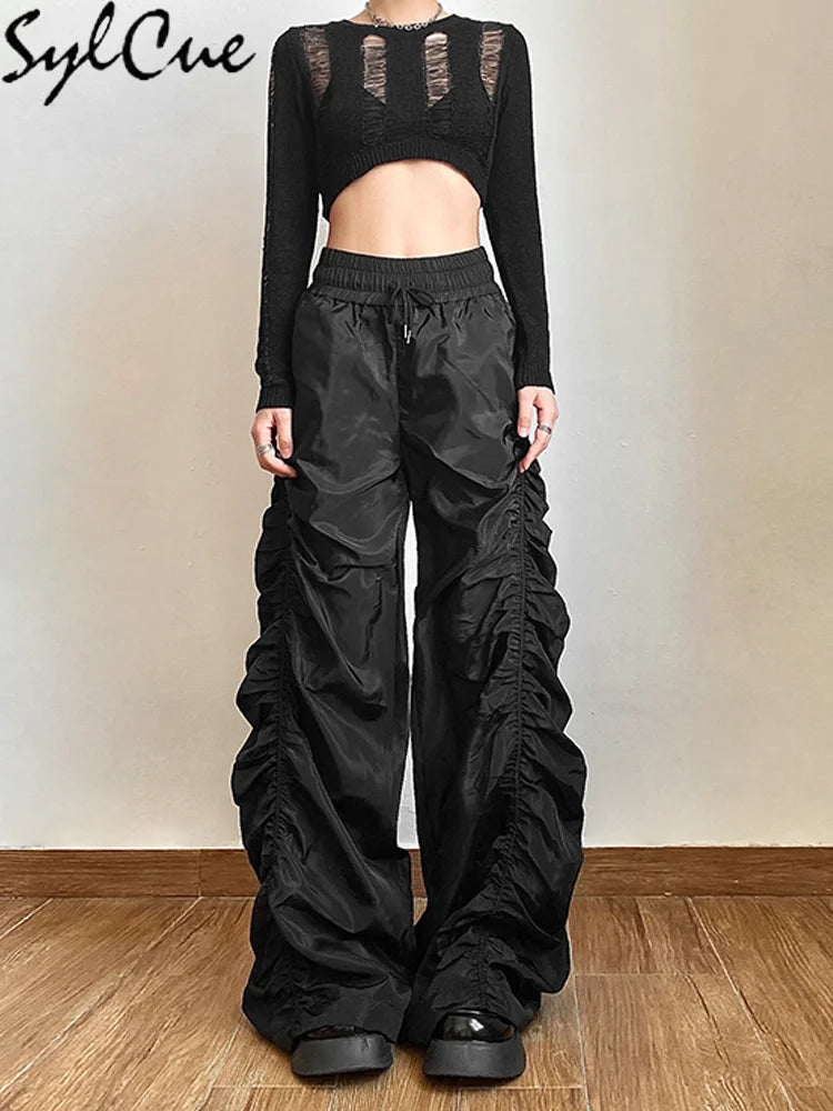 All-Match Casual Loose Girl High Waist Wide Leg Lantern Pants