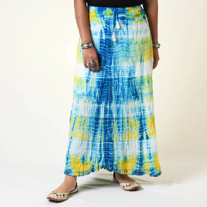 Multicolor - Shibori Tie-Dye Cotton Long Skirt