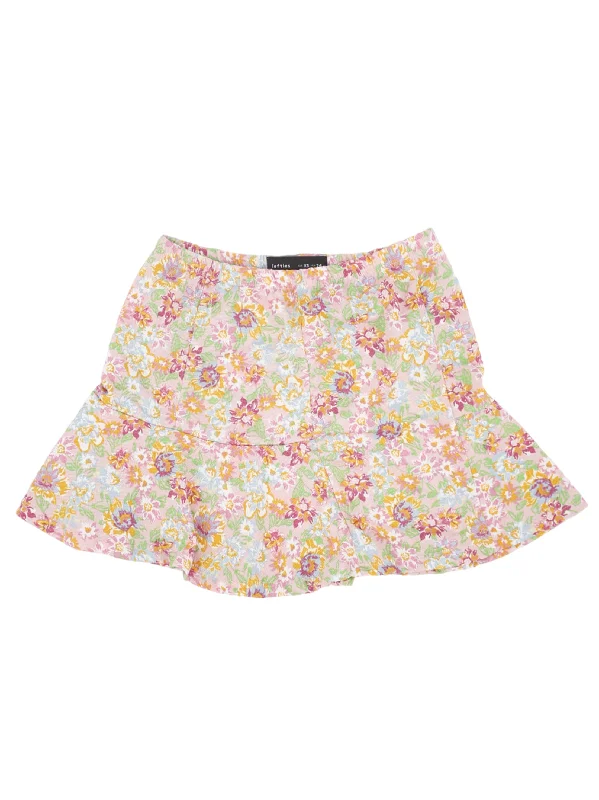 Women's Floral Printed Skirt,Multi