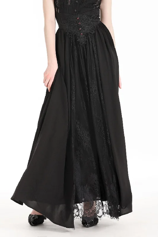 Bloodline Vampire Goth Maxi Skirt