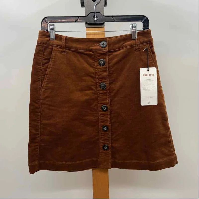 CABI Women's Size 4 Brown Solid Skirt