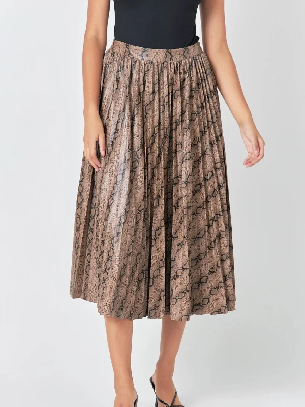 Channing Animal Print Skirt