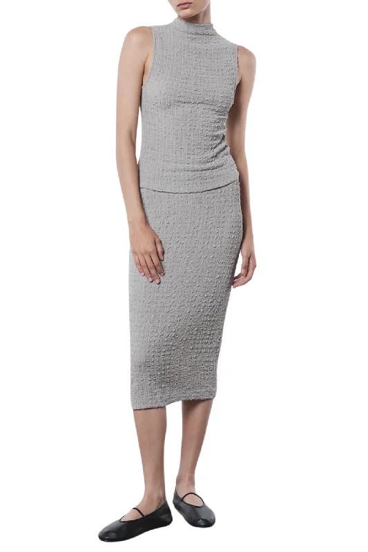 Puckered Pencil Skirt