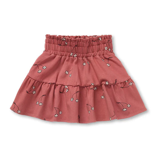 SPROET & SPROUT MAUVE CHERRY FLOWER SKIRT