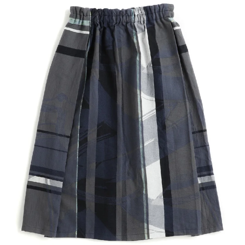 TAMAKI NIIME Gathered Skirt - #01 Blue Wisps