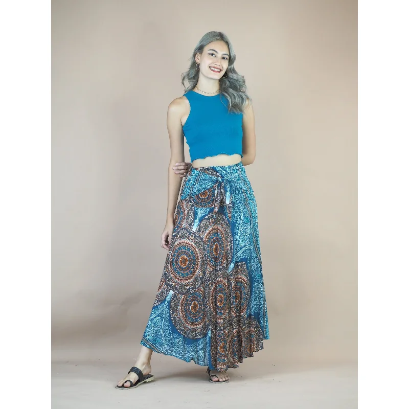 Templ Mandala Women's Bohemian Skirt in Green SK0033 020120 04